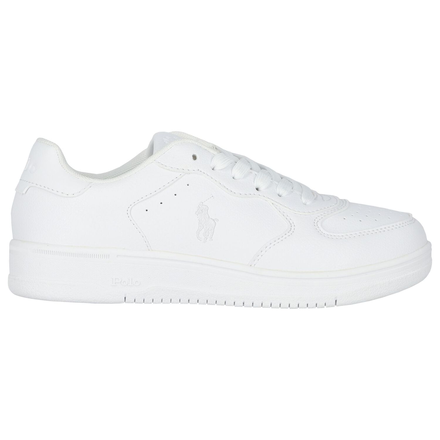 White Logo Trainers, 1, hi-res