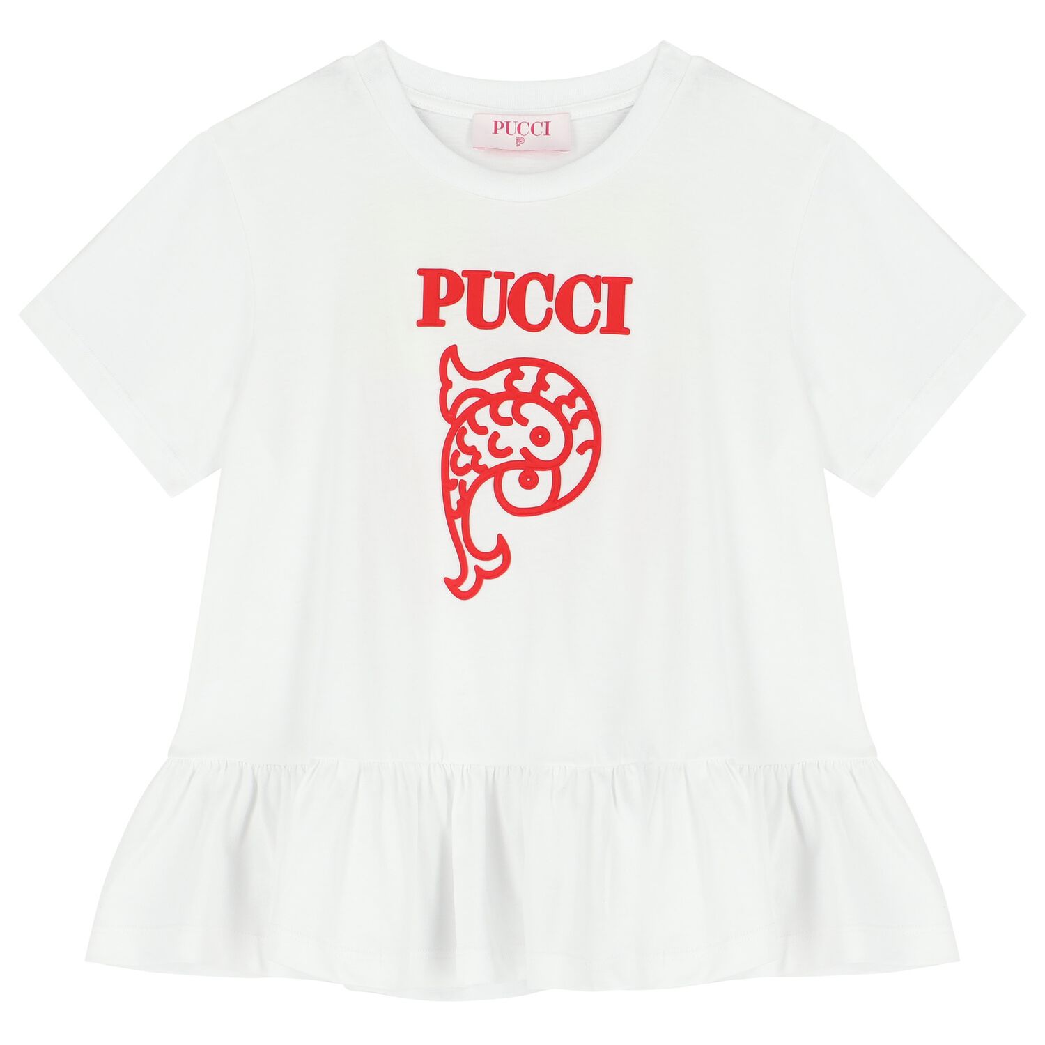 Girls White Logo T-Shirt, 1, hi-res image number null