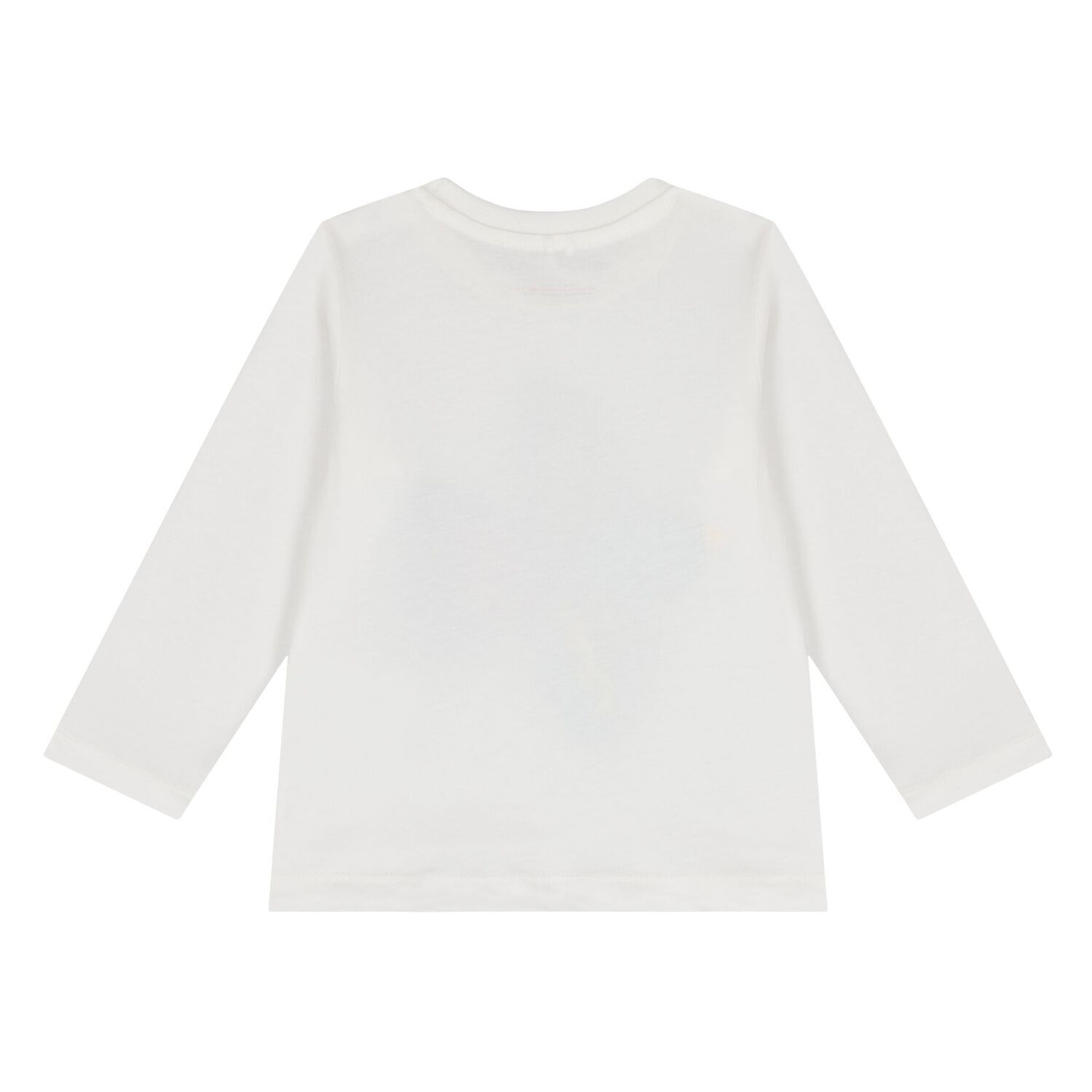 Younger Girls Ivory Bird Long Sleeve Top, 1, hi-res image number null
