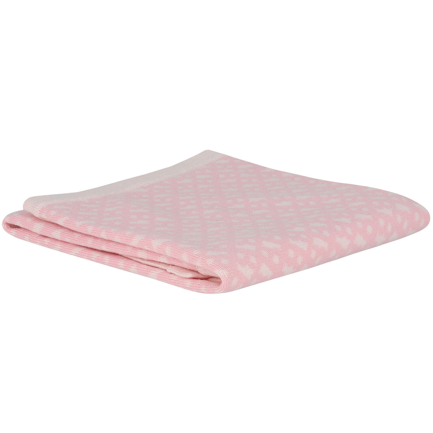 Baby Girls Pink Logo Knitted Blanket, 1, hi-res image number null