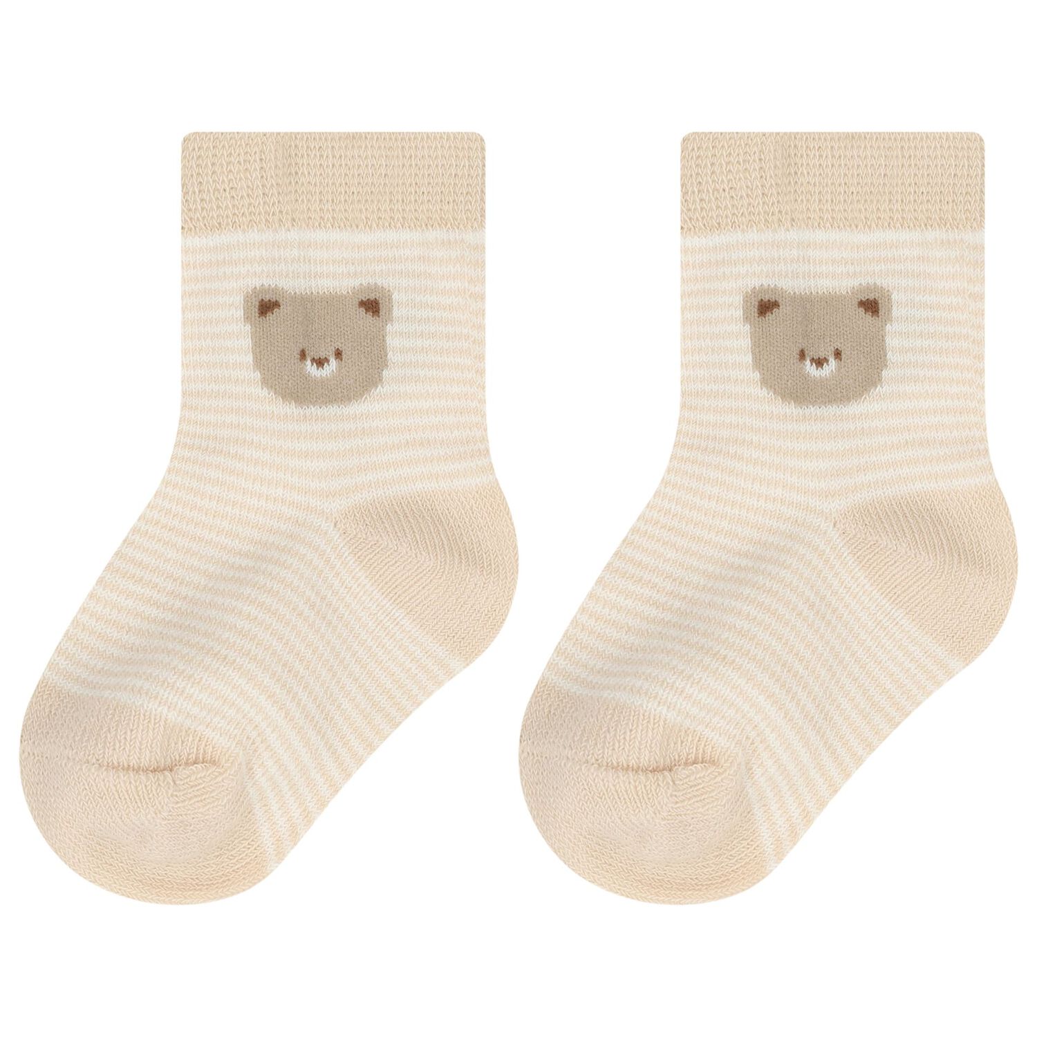 Beige & Ivory Baby Socks ( 4-Pack ), 1, hi-res