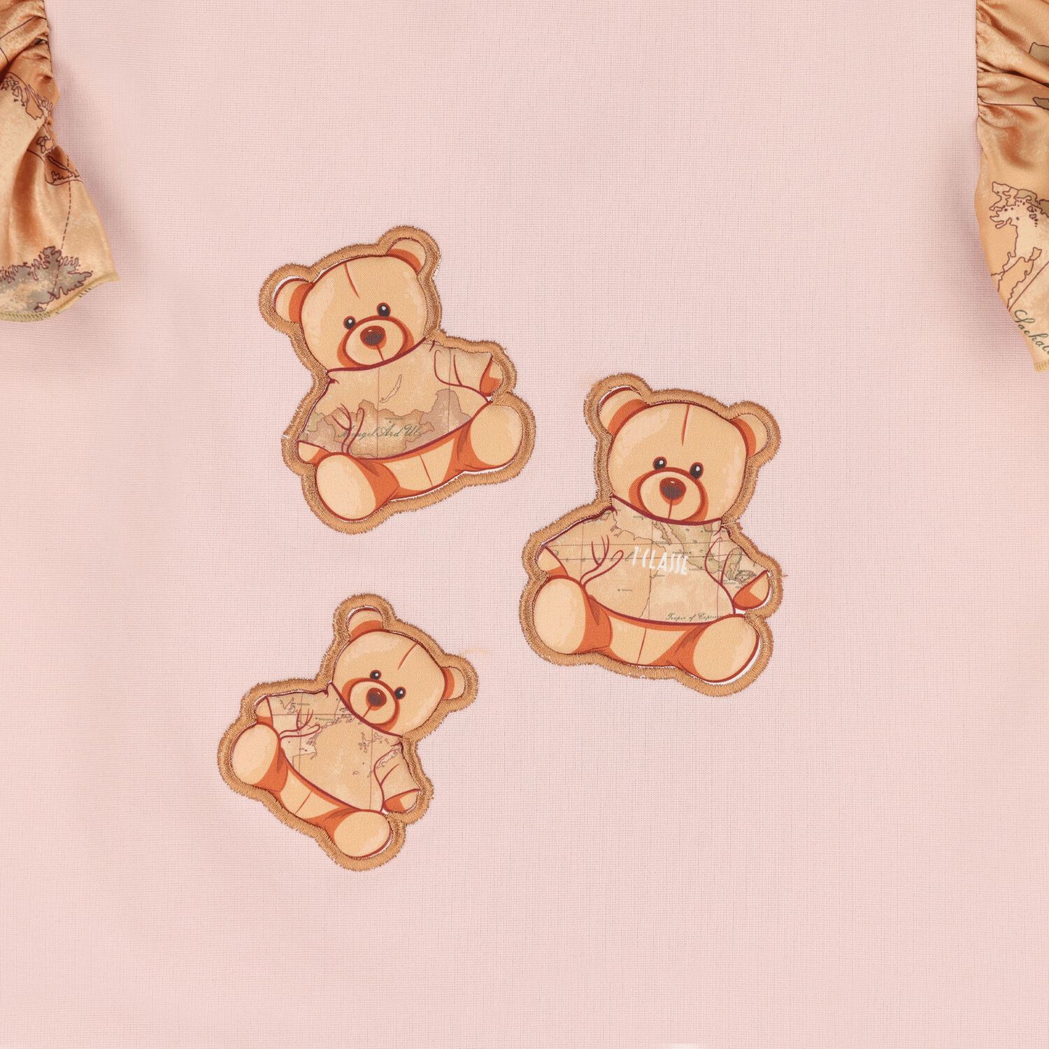 Younger Girls Pink Teddy Bear Dress, 2, hi-res