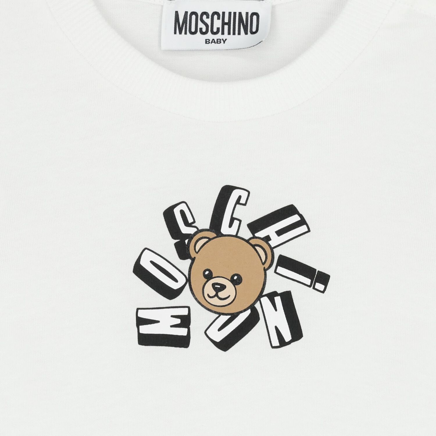 Younger White Teddy Bear Logo T-Shirt, 1, hi-res