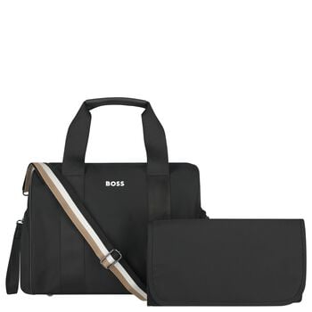 Black Logo Baby Changing Bag