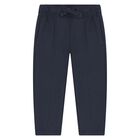Baby Boys Ivory, Blue & Navy Blue Trouser Set, 1, hi-res