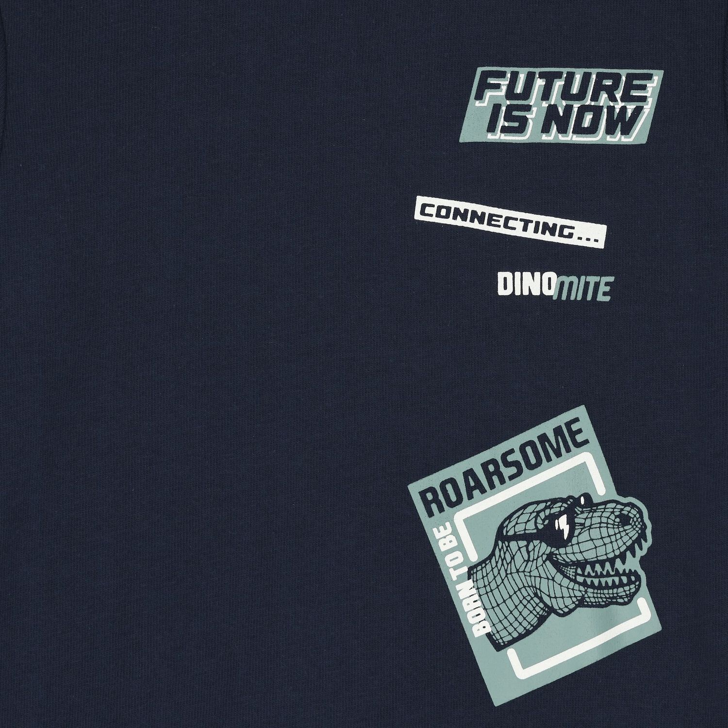 Boys Navy Blue Logo Dinosaur Tracksuit, 2, hi-res