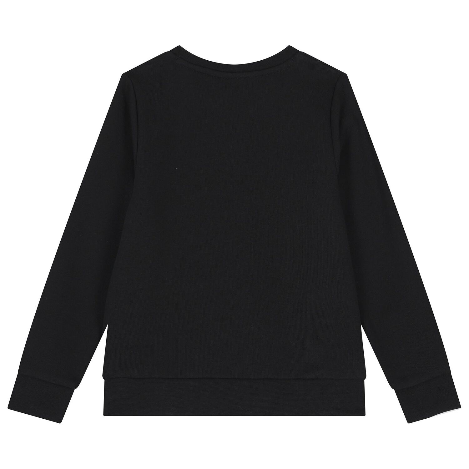 Boys Black Logo Sweatshirt, 1, hi-res