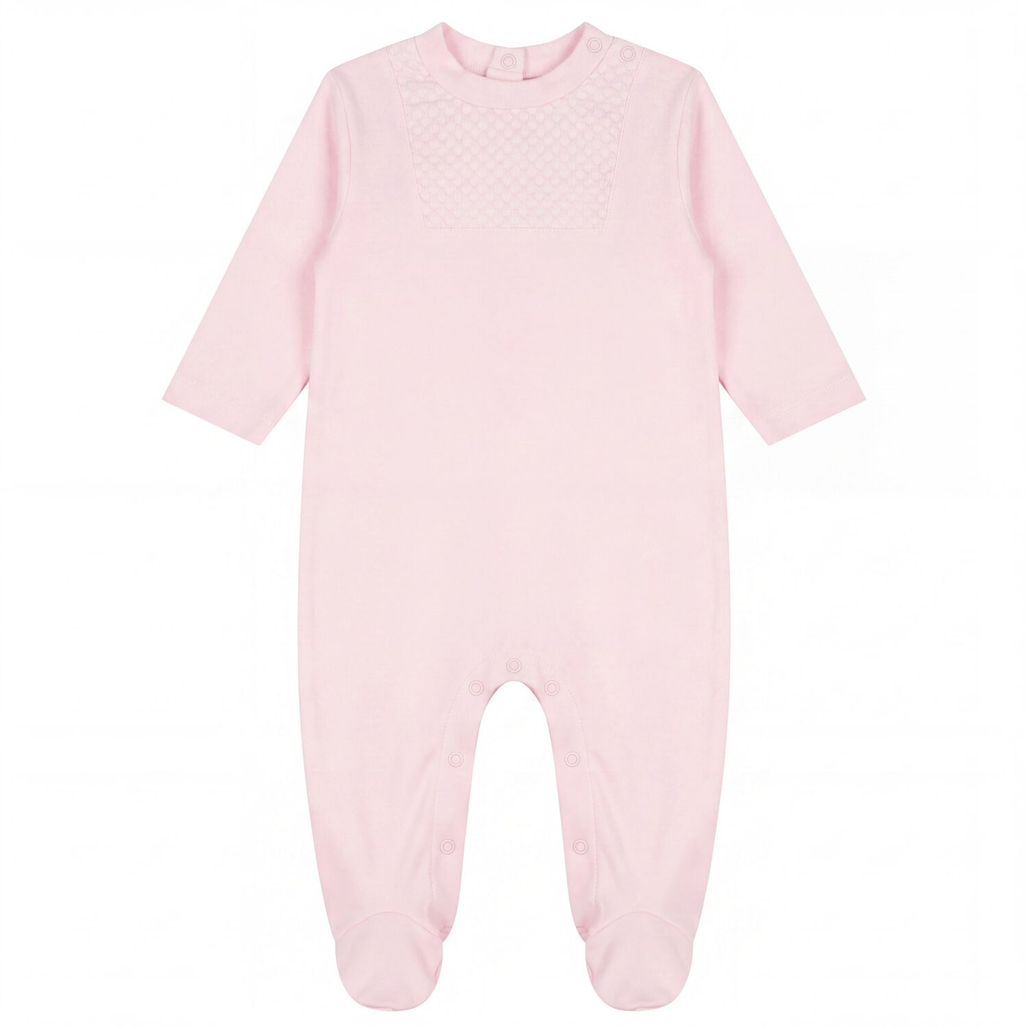 Baby Girls Pink Smocked Babygrow Gift Set, 3, hi-res
