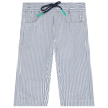 Baby Boys Blue & White Trousers
