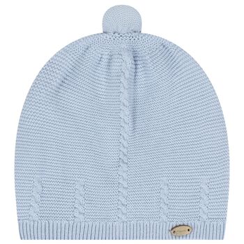 Baby Boys Blue Logo Knitted Hat