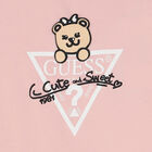 Girls Pink Logo Long Sleeve Top, 1, hi-res