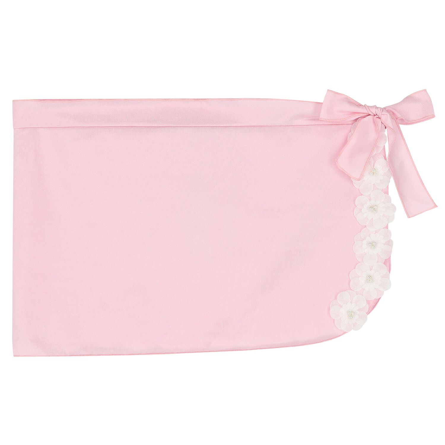 Girls Pink Floral Skirt, 1, hi-res