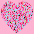 Girls Pink Embellished Heart T-Shirt, 1, hi-res