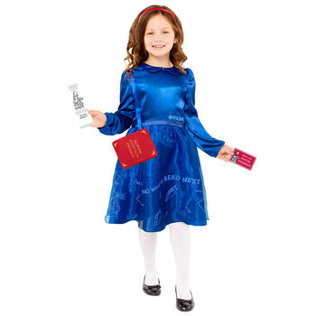 Girls Blue Matilda Costume