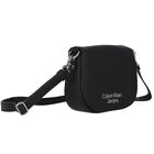 Girls Black Logo Shoulder Bag, 1, hi-res