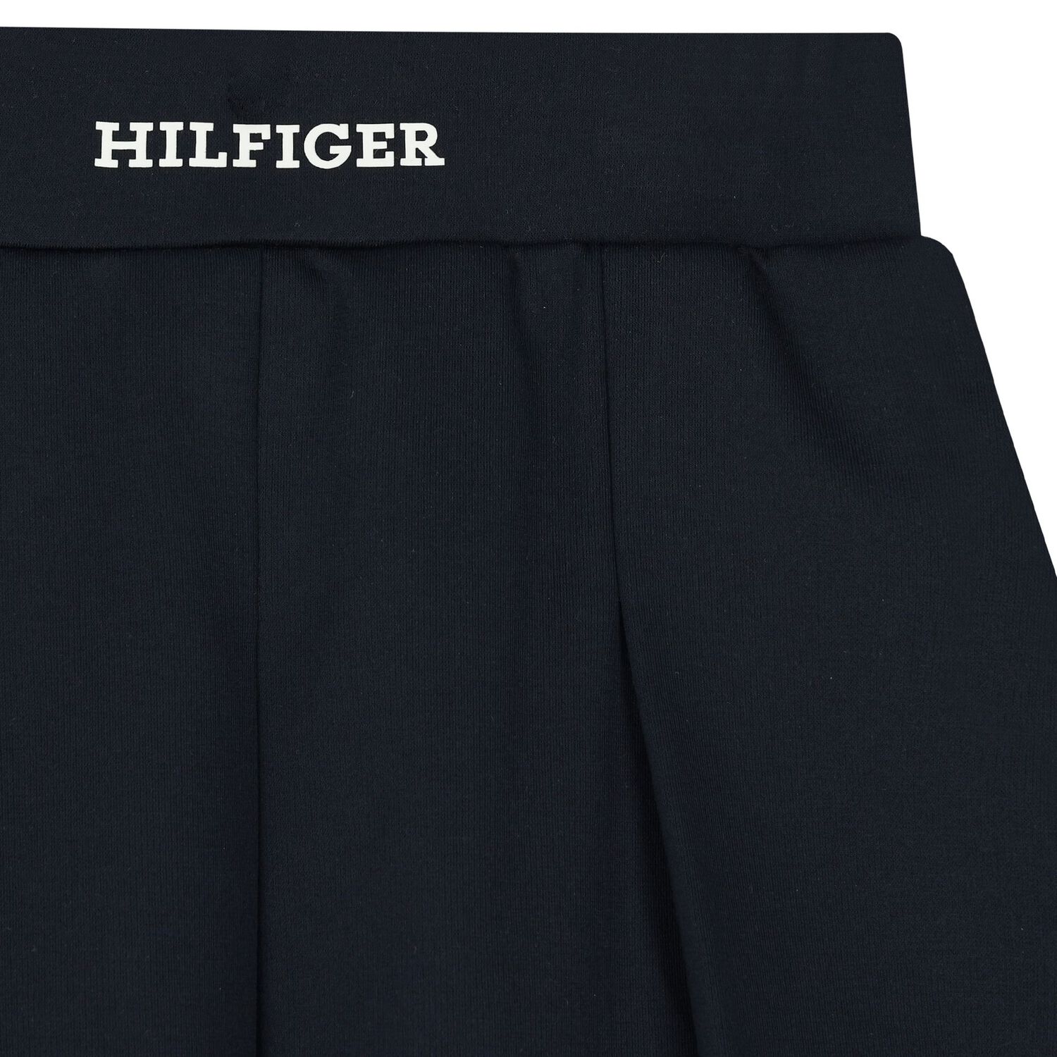 Girls Navy blue Logo Pleated Skirts, 1, hi-res