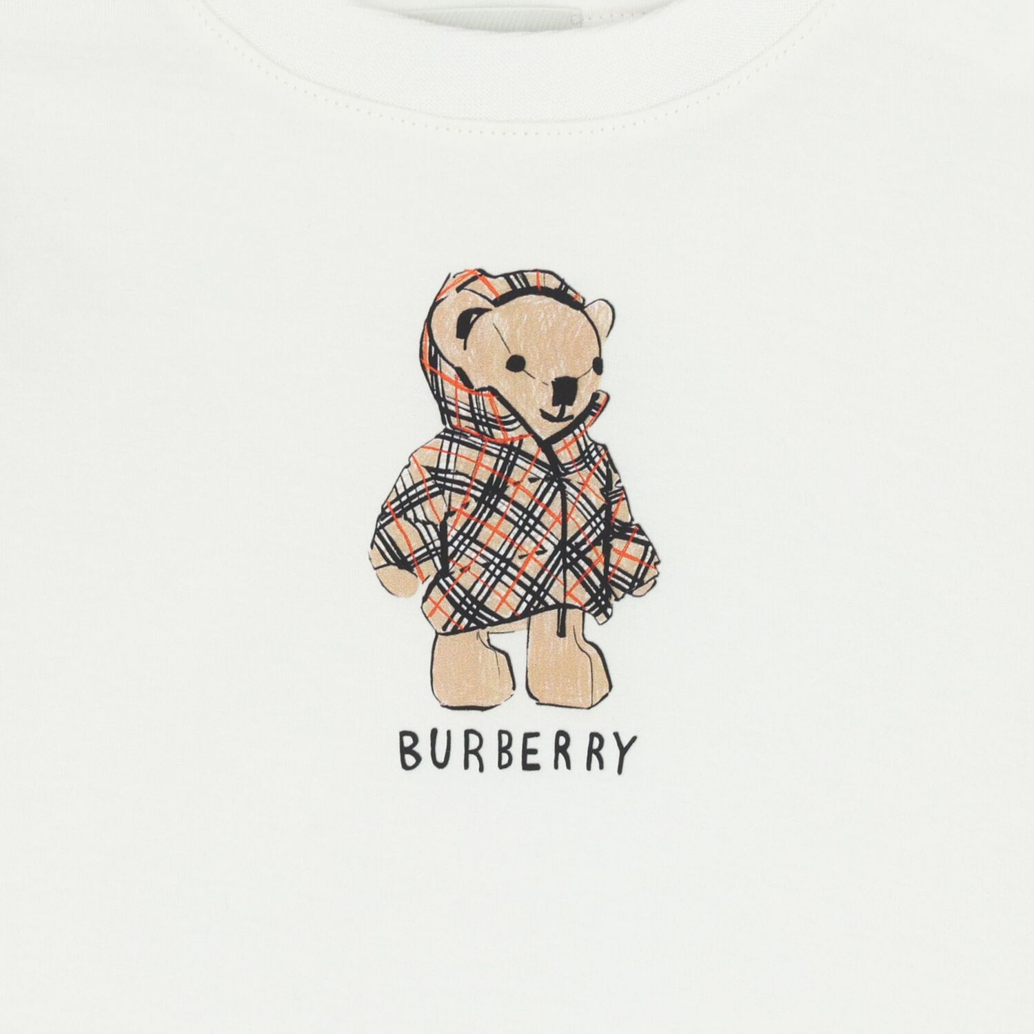 Younger White Thomas Bear Logo T-Shirt, 1, hi-res