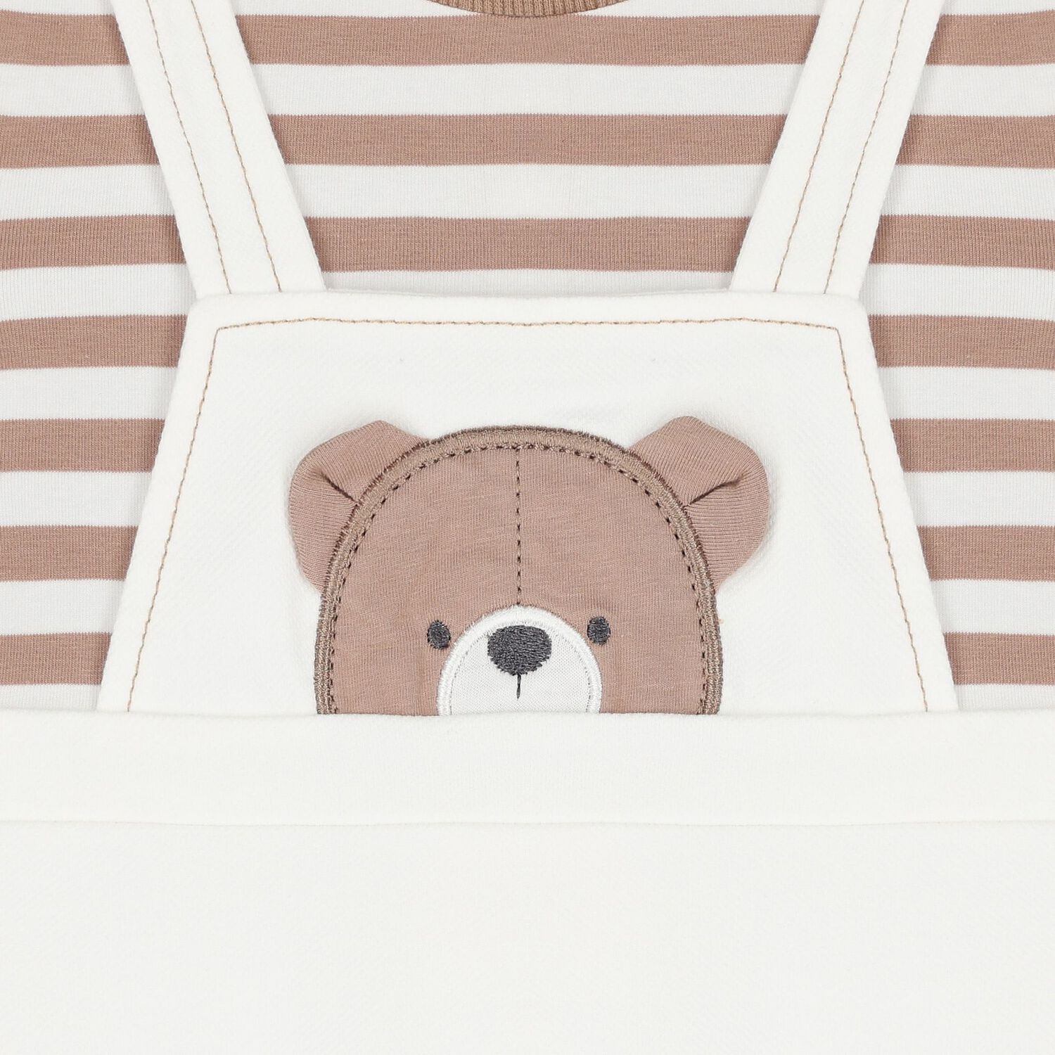Baby Boys Ivory Bear Romper & Hat Set, 2, hi-res