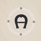 Baby Boys Beige Logo Blanket, 1, hi-res