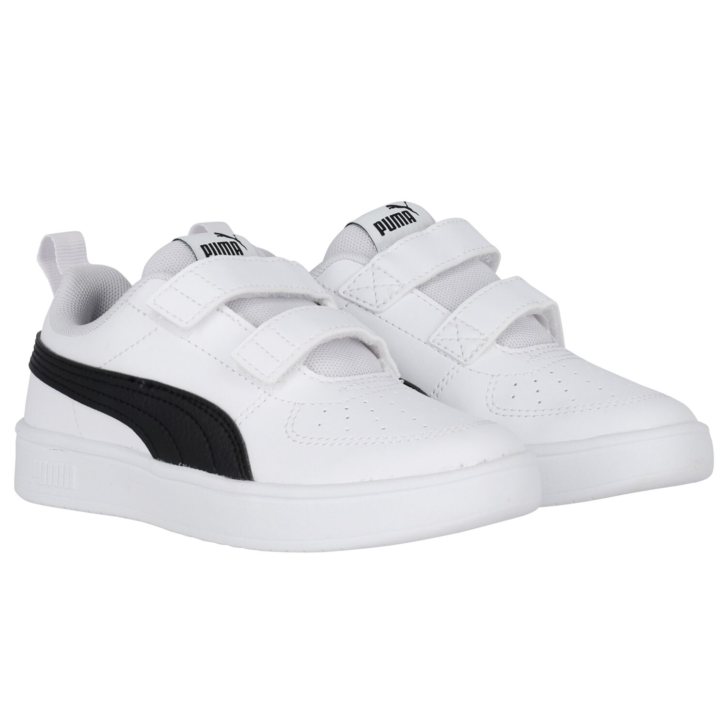 White & Black Rickie Trainers, 1, hi-res image number null
