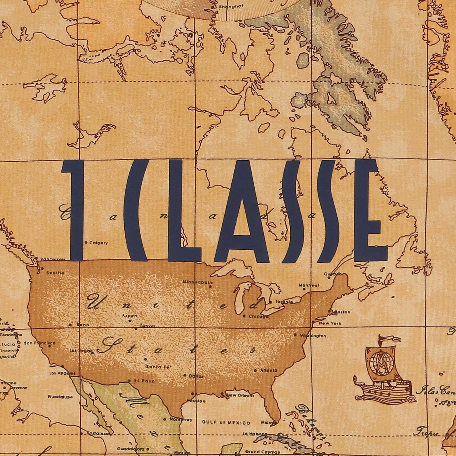 Boys Beige Geo Map Logo T-Shirt, 1, hi-res image number null