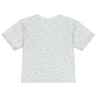Ivory & Silver Logo T-Shirt, 1, hi-res