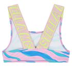 Girls Blue & Pink Logo Bikini, 1, hi-res