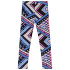 Girls Pink & Blue Vivara Leggings, 1, hi-res