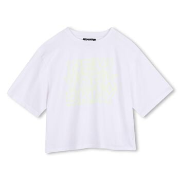Girls White Logo T-Shirt