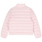 Girls Pink Logo Puffer Jacket, 2, hi-res