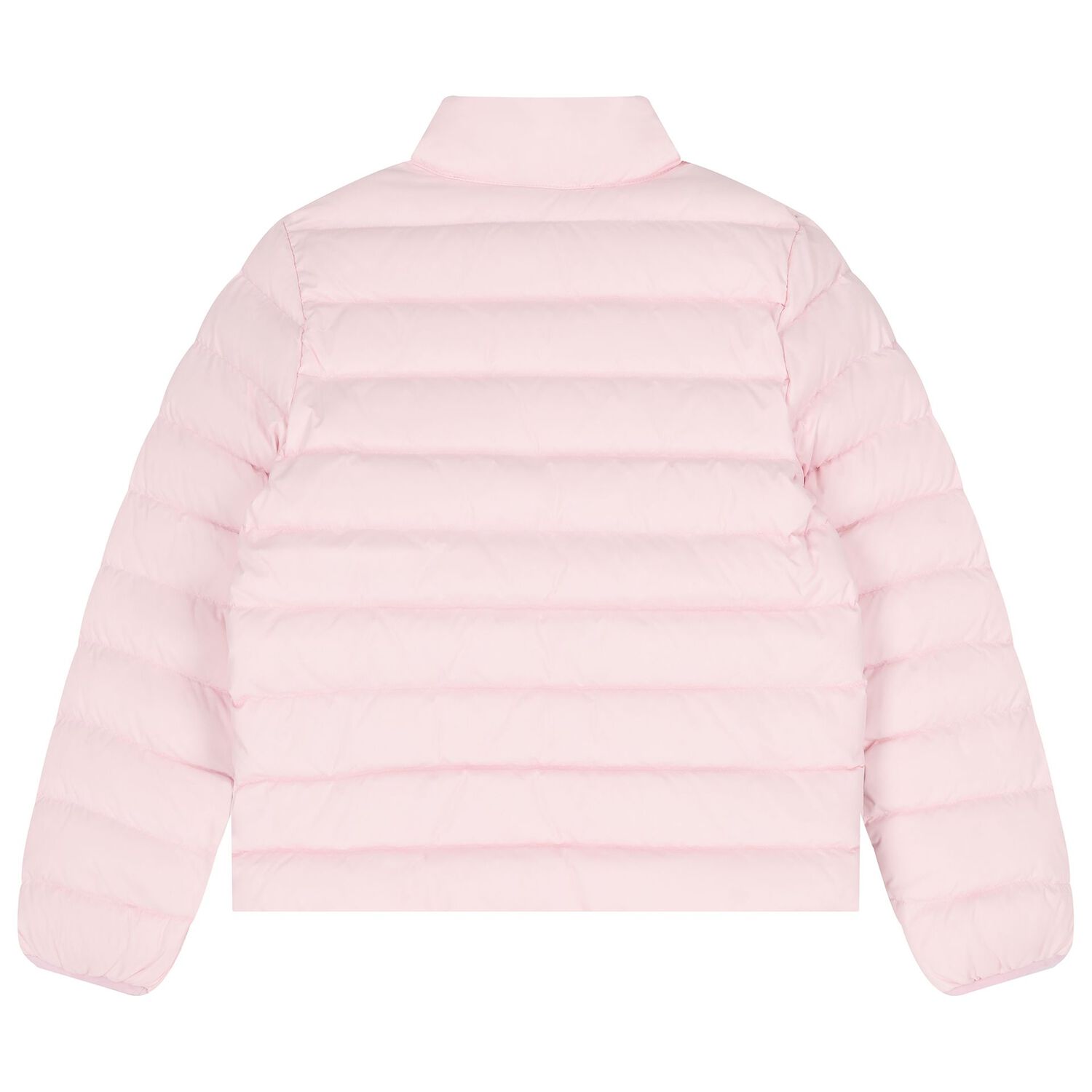 Girls Pink Logo Puffer Jacket, 2, hi-res