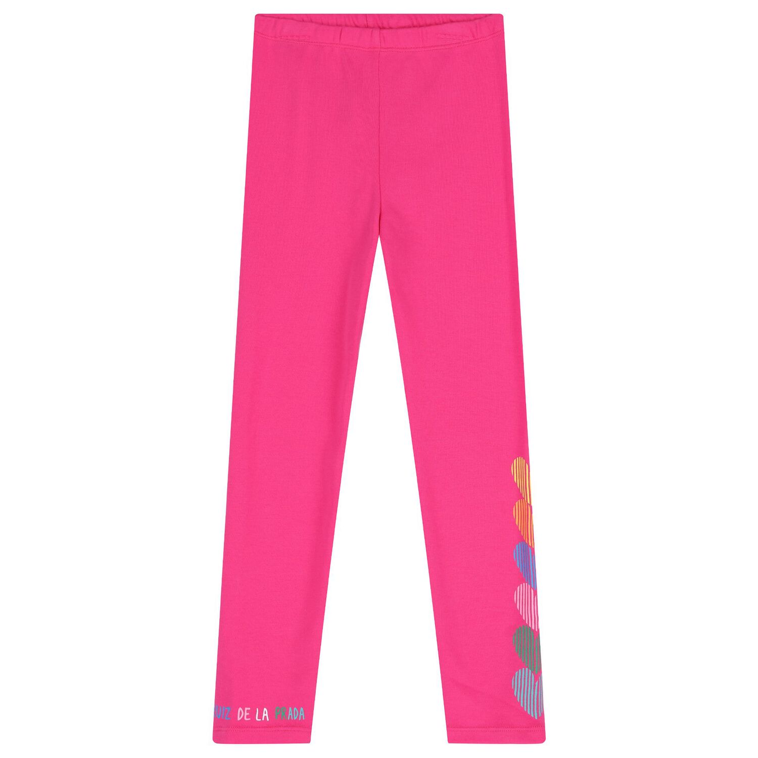Girls Multi-Coloured Heart Leggings Set, 1, hi-res