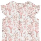 Baby Girls White & Pink Africa Babygrow Gift Set  , 1, hi-res