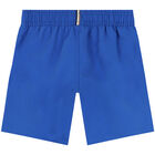 Boys Blue Logo Swim Shorts, 2, hi-res