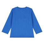 Younger Blue Teddy Bear Logo Long Sleeve Top, 2, hi-res