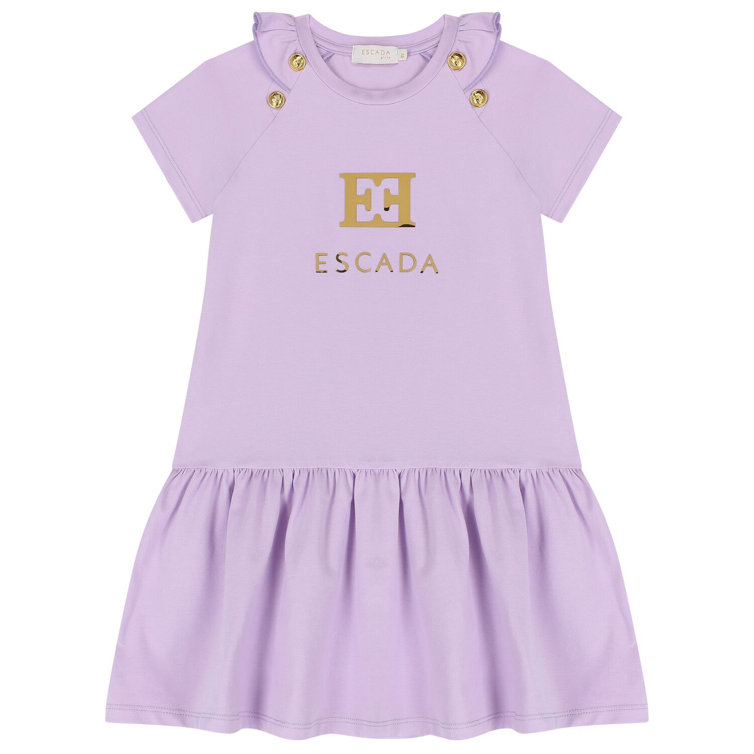 Girls Purple Logo Dress, 1, hi-res image number null