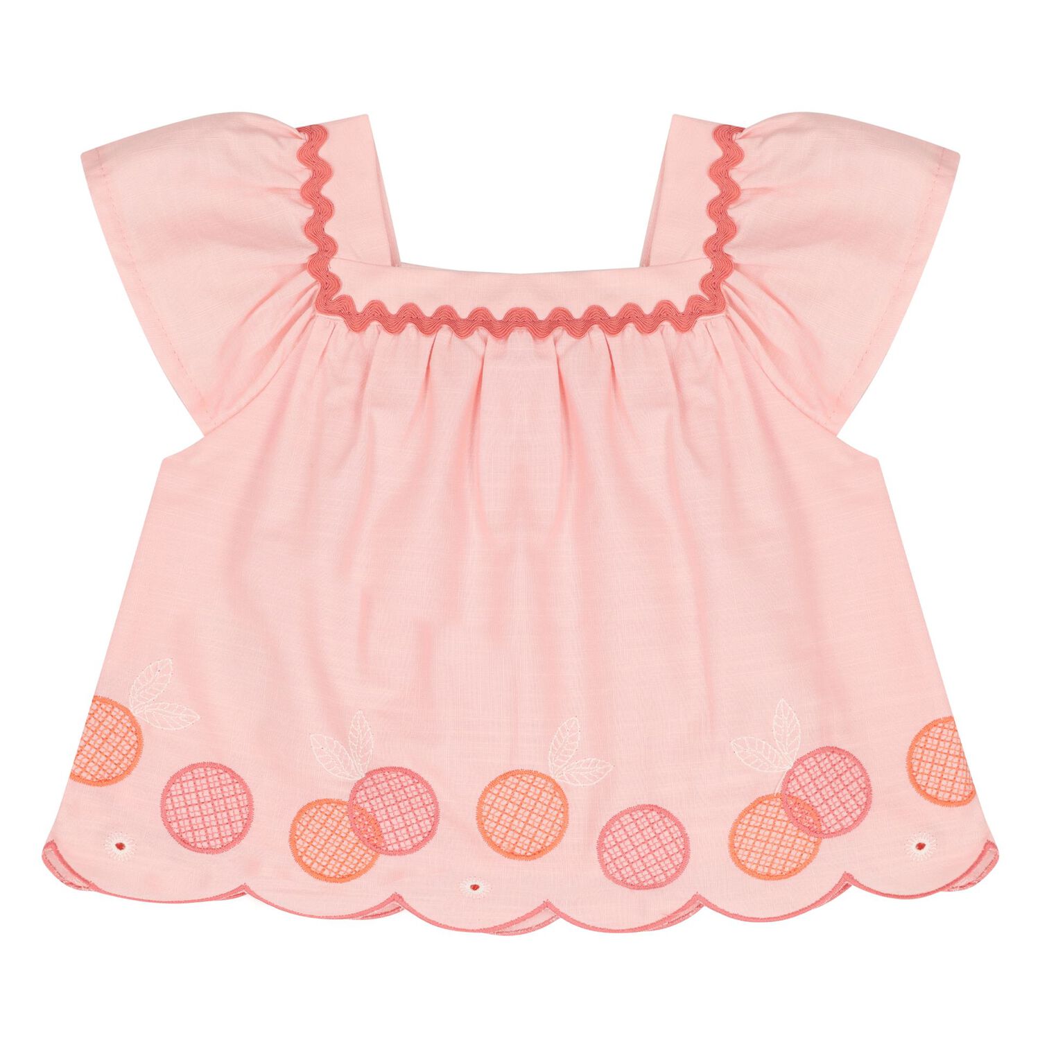 Younger Girls Coral Shorts Set, 1, hi-res