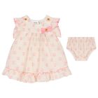 Baby Girls Ivory & Pink Dress Set, 1, hi-res
