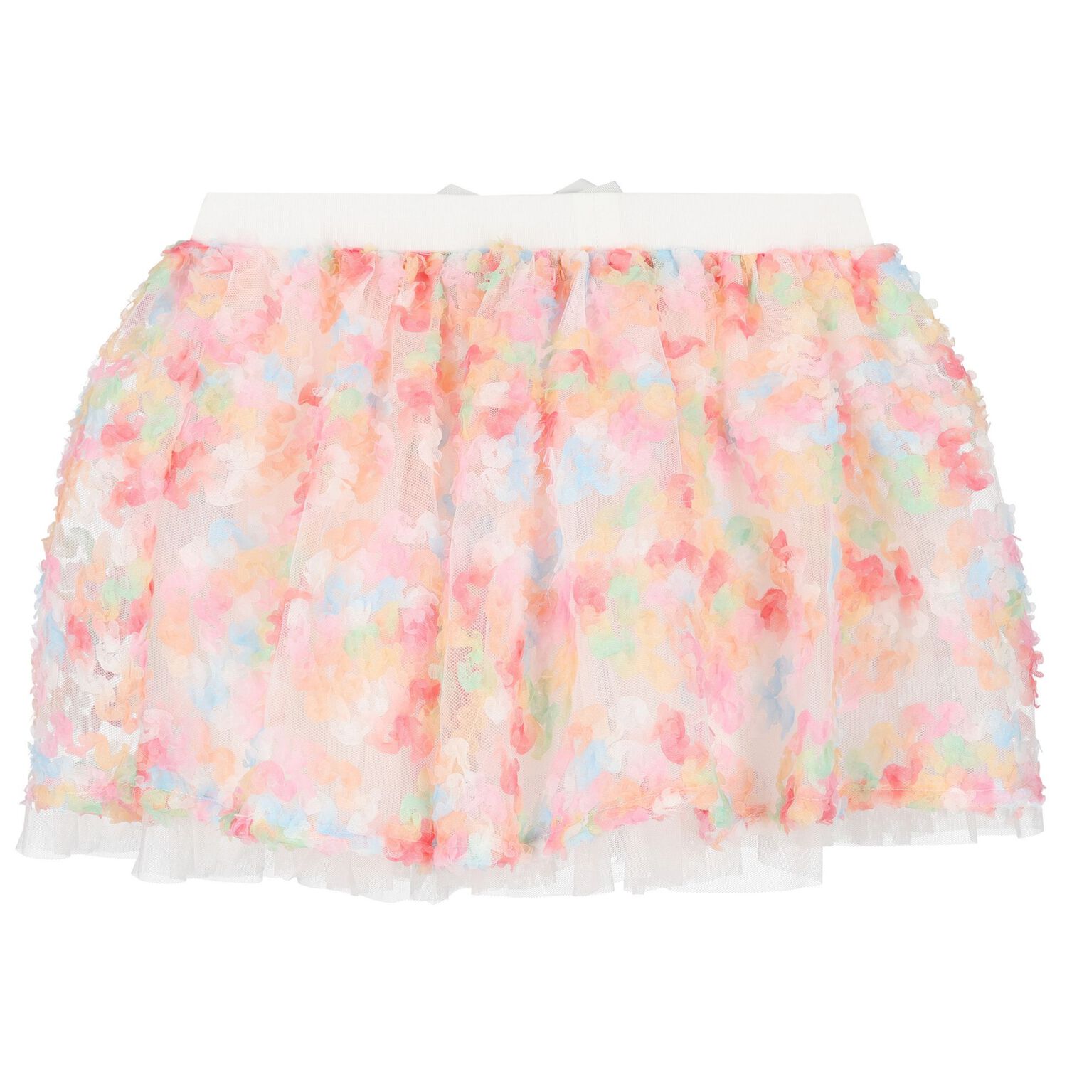 Girls Ivory & Pink Tulle Skirt Set, 1, hi-res image number null