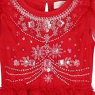 Baby Girls Red Embellished Tutu Dress Set, 1, hi-res