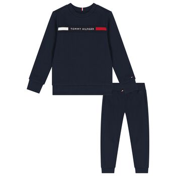 Boys Navy Blue Logo Tracksuit