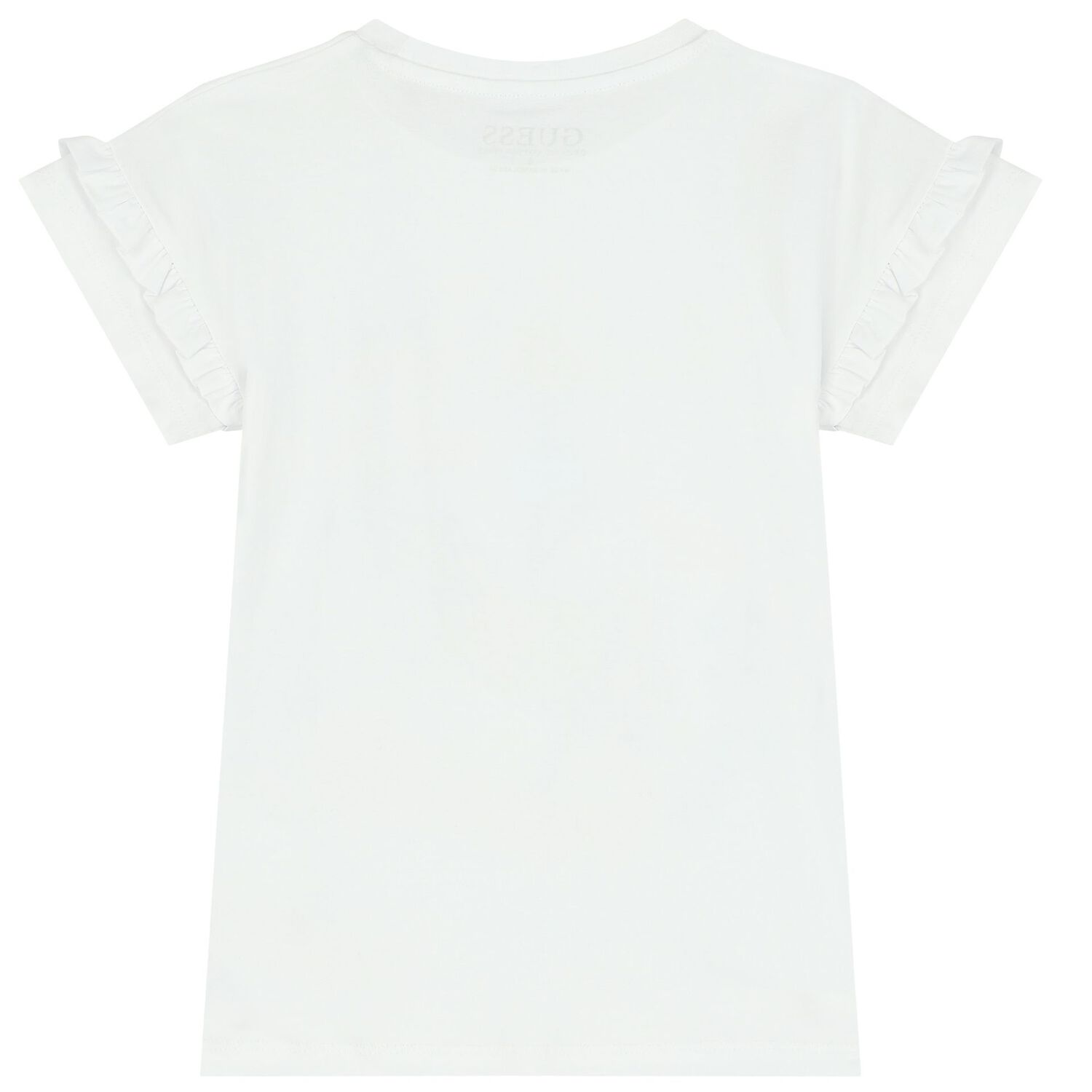 Girls White Logo T-Shirt, 1, hi-res