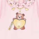 Baby Girls Pink Teddy Bear Logo Babygrow, 2, hi-res