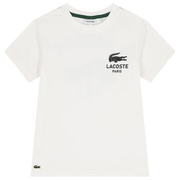 Boys White Logo T-Shirt