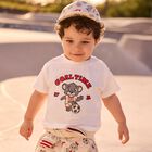 Younger Boys Ivory Tiger T-Shirt, 2, hi-res