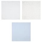 Baby Boys Ivory & Blue Muslin Swaddles ( 3-Pack ), 2, hi-res