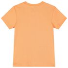 Baby Boys Orange & Blue Striped Shorts Set, 1, hi-res