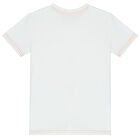 Boys White Logo T-Shirt, 2, hi-res