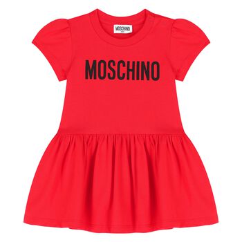 Younger Girls Red Logo Dress