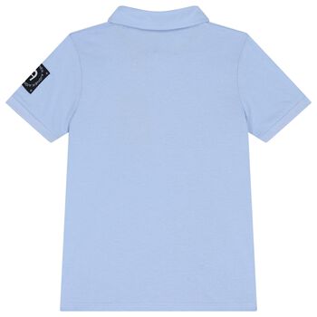 Boys Blue Logo Polo Shirt